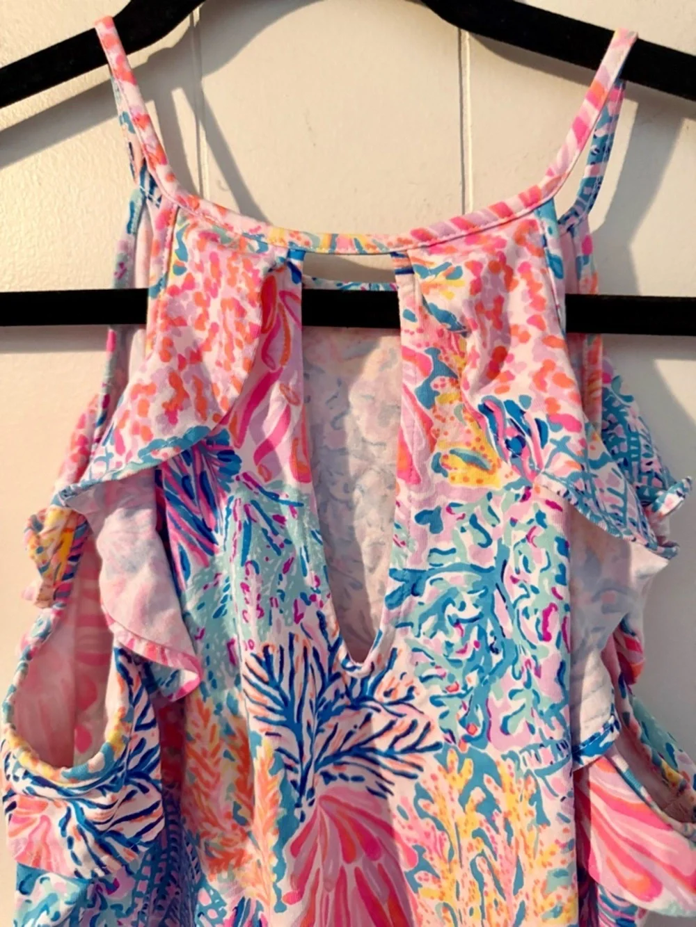 Lilly Pulitzer Billie Tank Top Color Multi Splashdance Size S